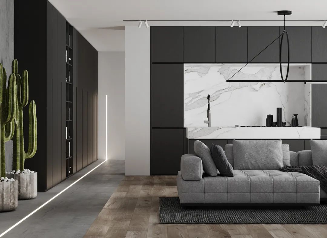 灰色简约空间,黑与白的都市艺术丨HPISD-11