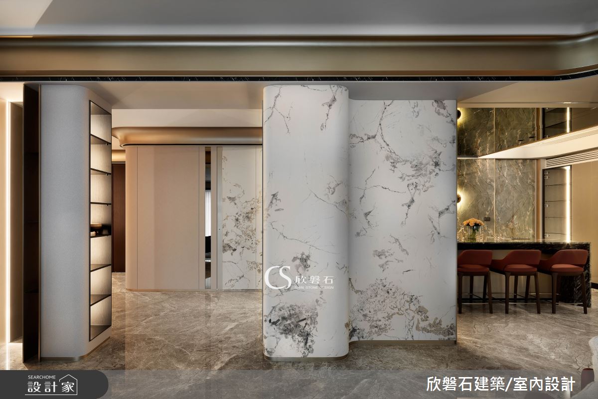 欣磐石·73  寶輝秋紅谷V·混搭風·95坪設計案例丨欣磐石建築.空間規劃-8