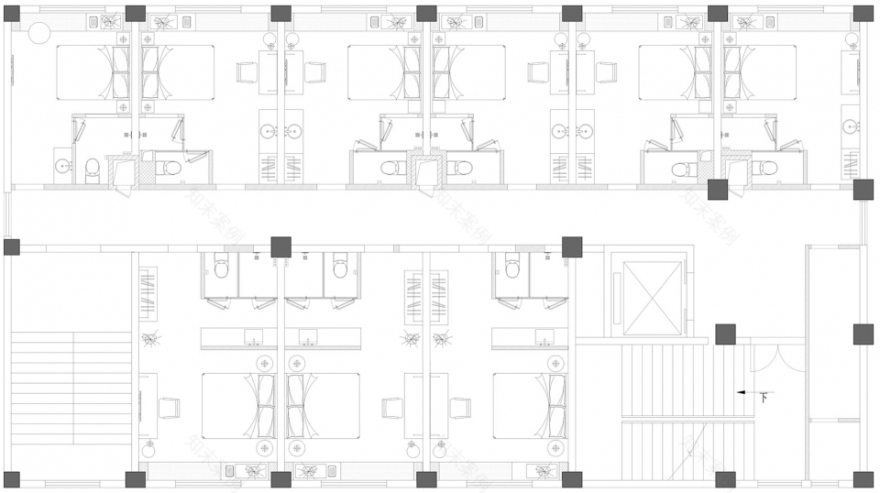 大学旁跨界酒店「蓝宇」——复合式空间与环保选材的完美融合-36