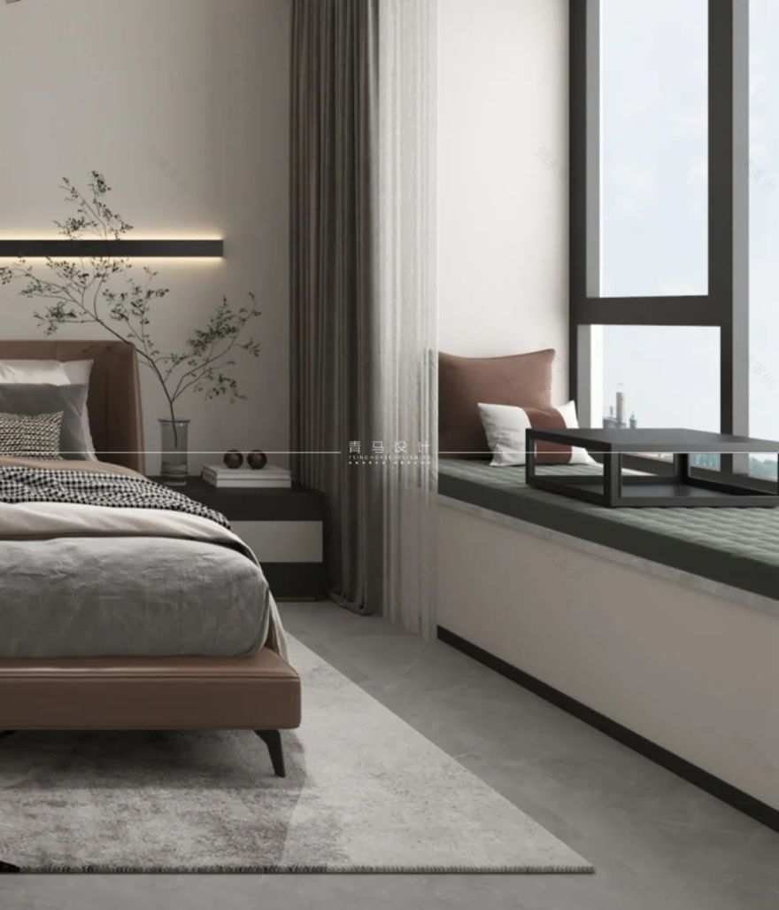 世园大公馆现代简约顶跃设计丨中国西安丨青马别墅设计-37