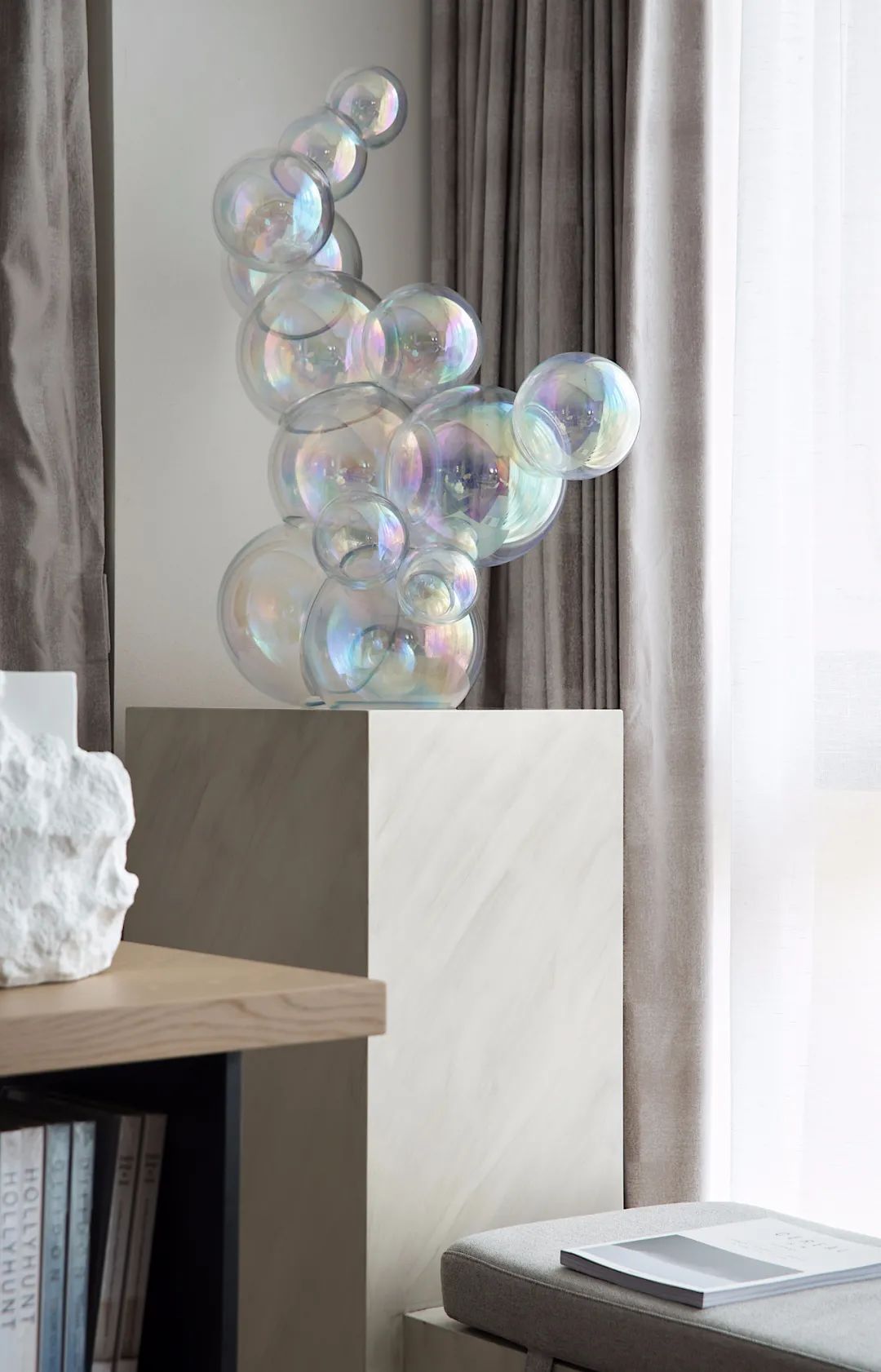 昆明天誉城售楼处与样板房 | 现代简约与爱马仕橙的碰撞-25