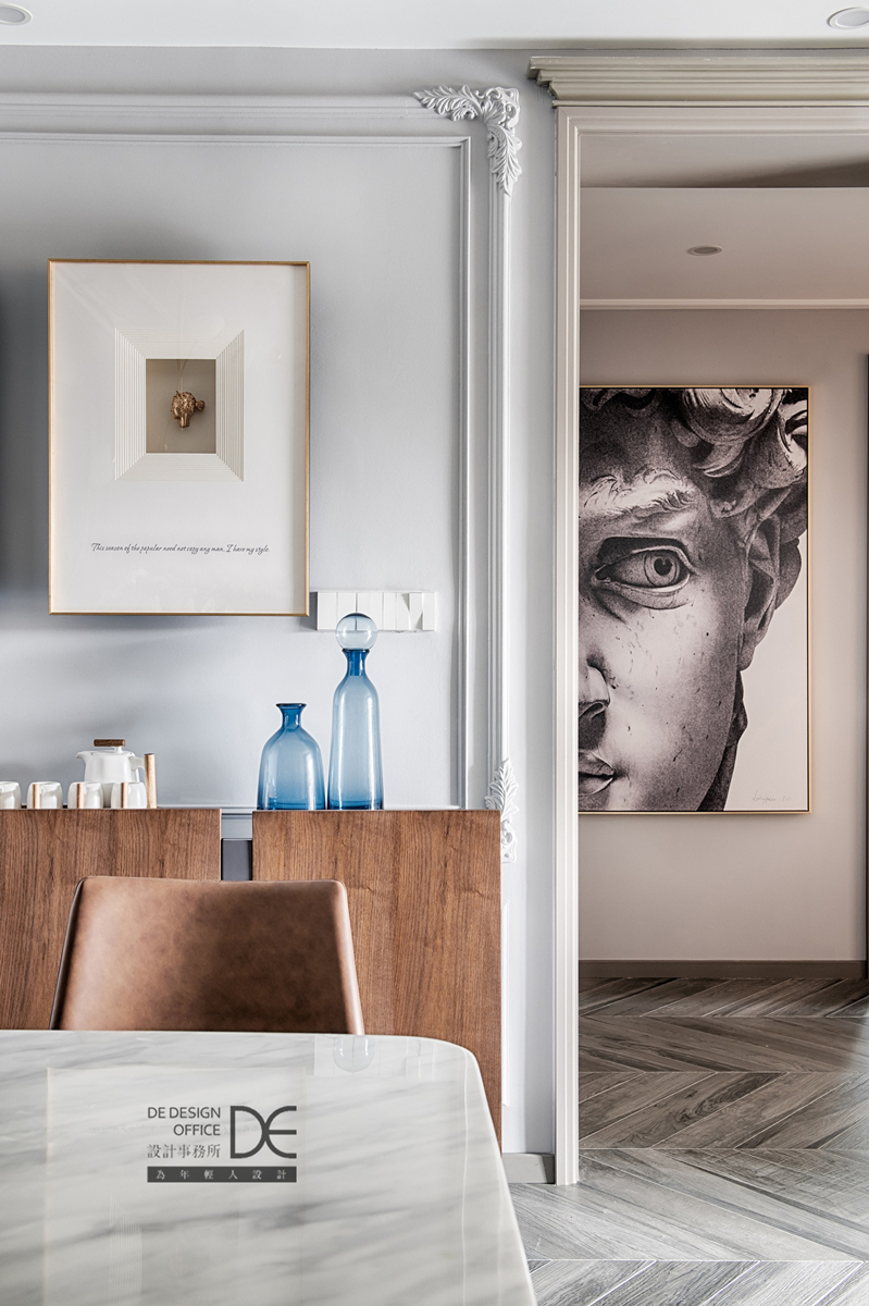 重庆龙湖两江新宸云澜 | 130㎡美式混搭风,鱼骨拼地砖打造高级感-37