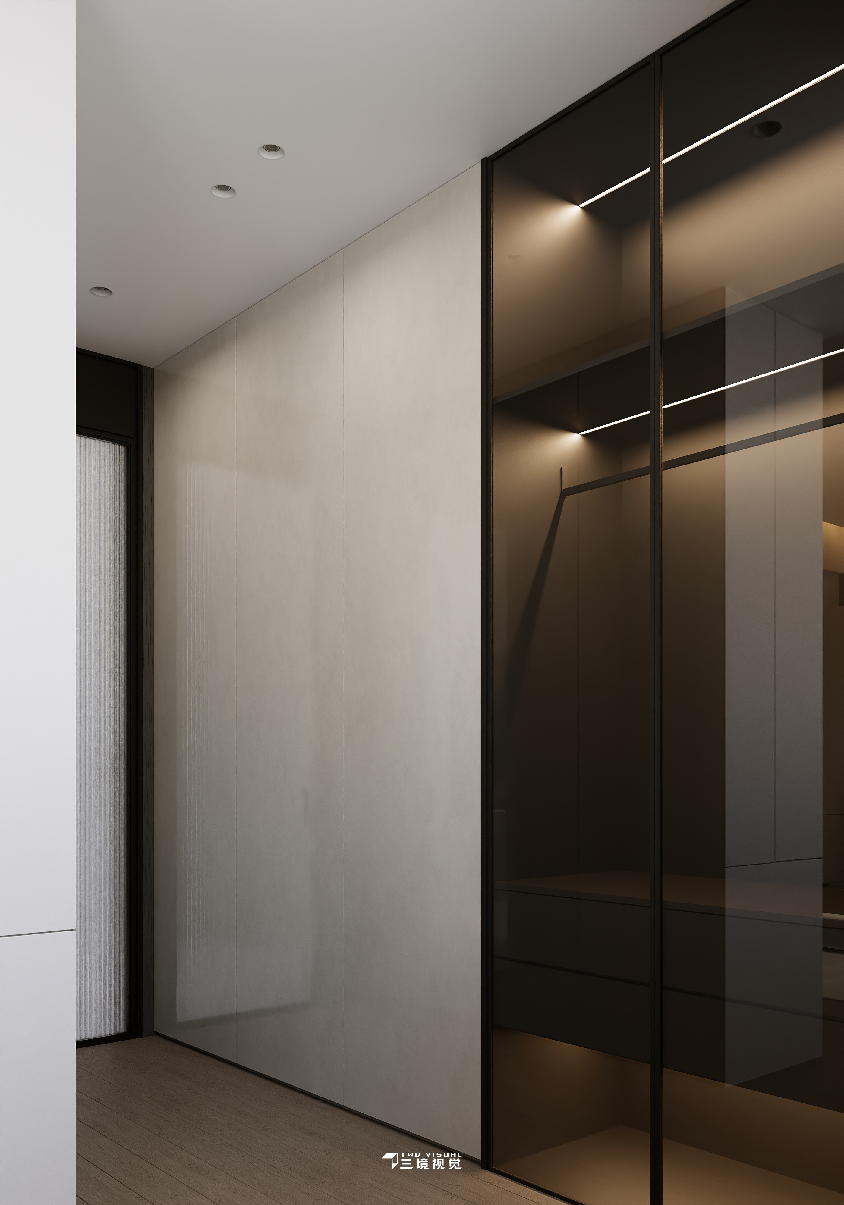 住宅-小户型客厅卧室现代风设计-8