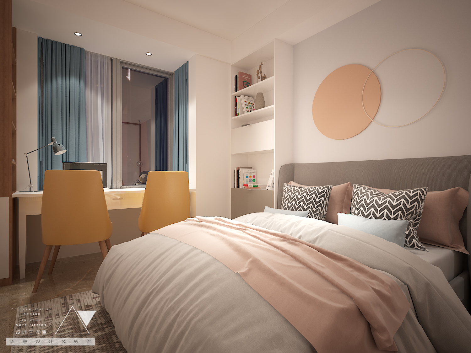 济宁绿地国际城平层洋房室内设计方案-47