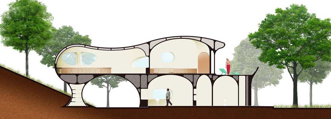 史努比有机建筑风格（注：Arquitectura Orgánica 直译为有机建筑（风格） ，根据史努比的特色等可能会有更专业合适的译法，在史努比相关特别情境下，此处只能以较为常见理解来翻译） 丨澳大利亚悉尼-24