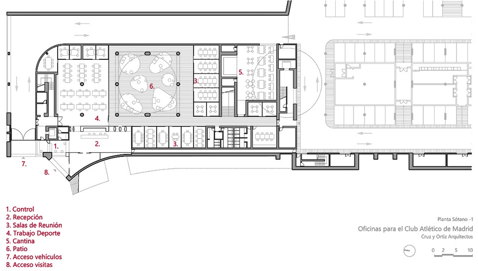 马德里竞技俱乐部办公室改造丨Cruz y Ortiz Arquitectos-27