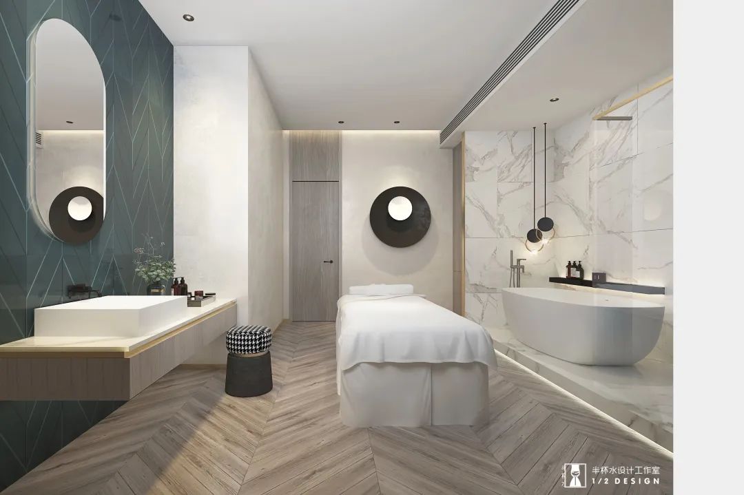 美容理发店精致设计丨半杯水工作室-60