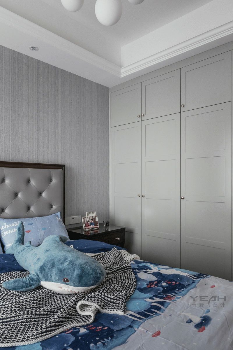 中南雅苑 | 140m² | 美式风格 | 奶油蓝与火烈鸟粉的完美融合-23