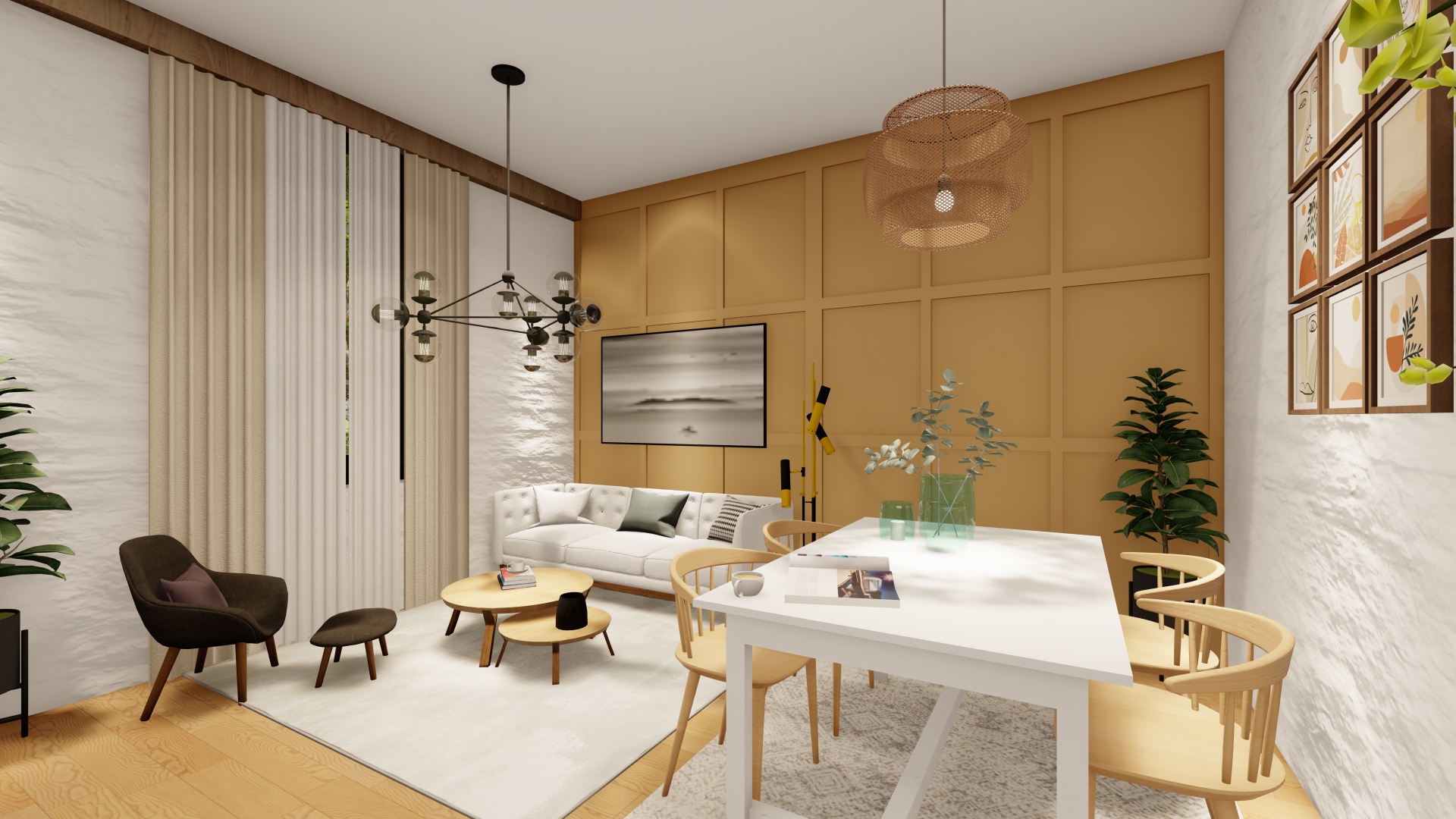 Interior Design of a Studio Apartment-8