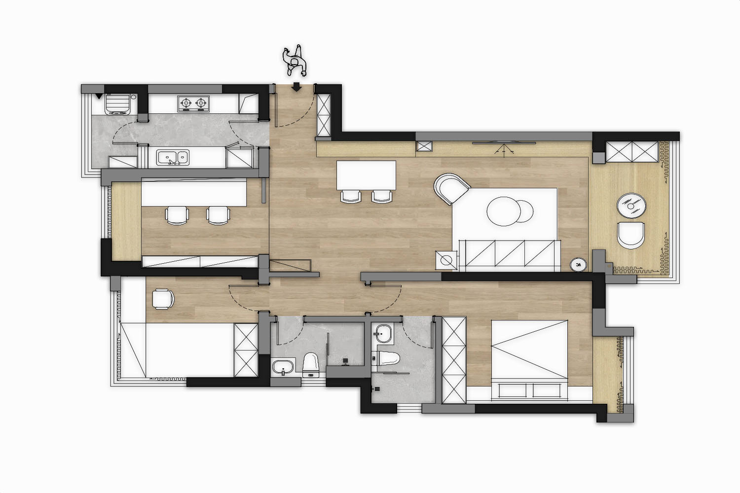 推翻精装设计,重塑智能生活模样丨喜屋设计-68