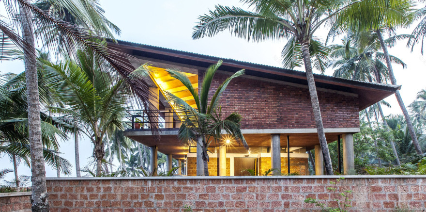 印度卡利库特 Elathur 海滩混凝土住宅-36