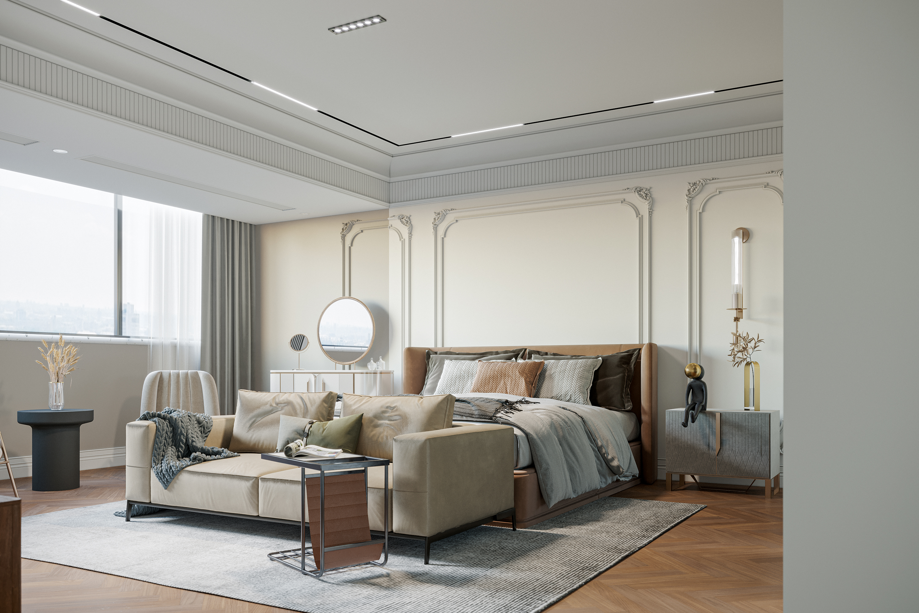 和通里卧室改造 | 现代简约风格的温馨空间-6