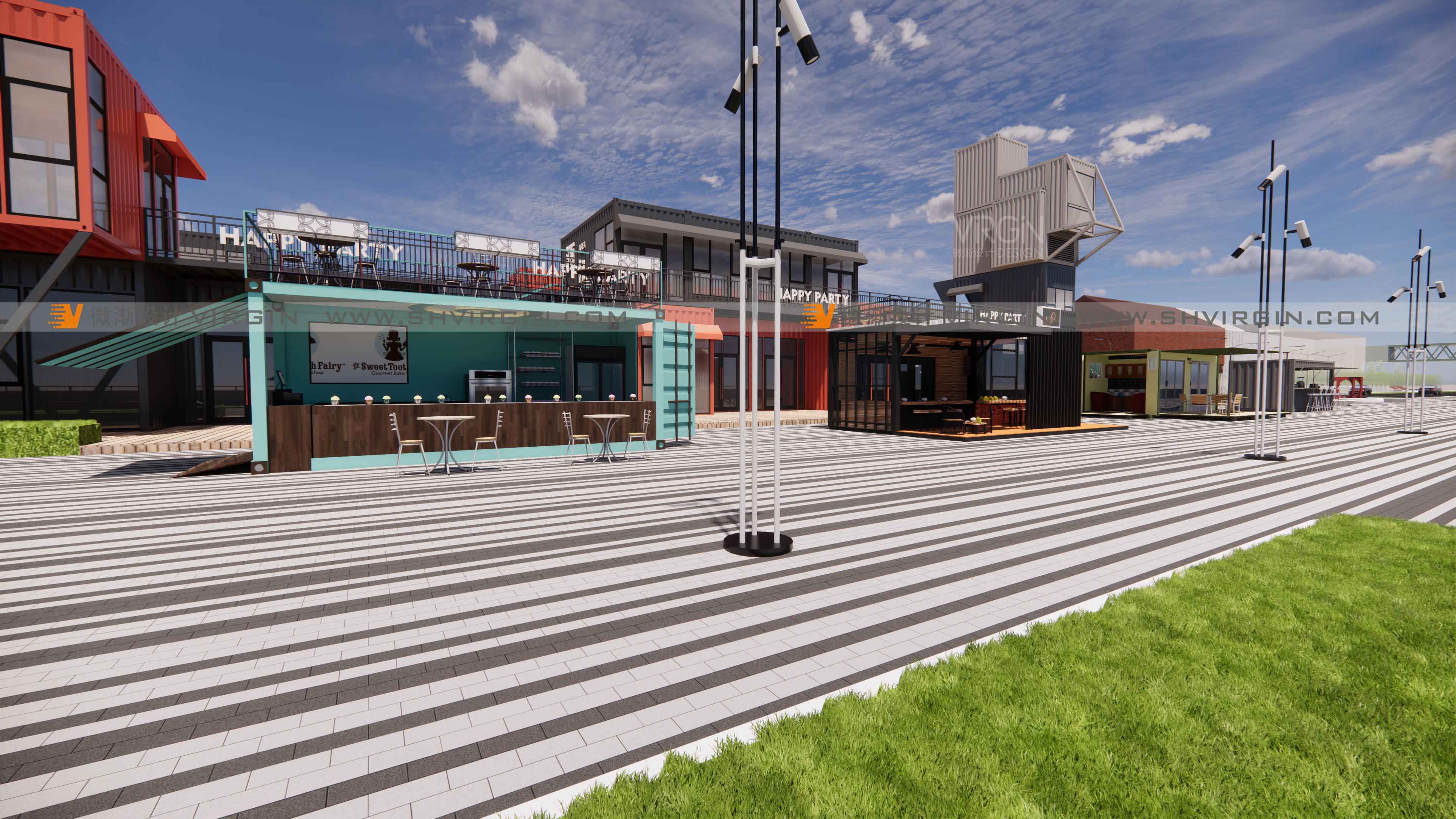 集装箱集市|集装箱商业街|集装箱店铺|集装箱奶茶店-4