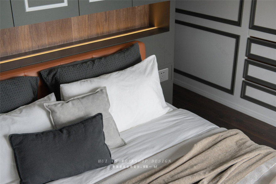 五口之家的三房改四房,明亮后现代风格书房成亮点-24