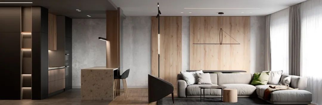 俄罗斯 120㎡原木简约公寓，素雅而精致-13