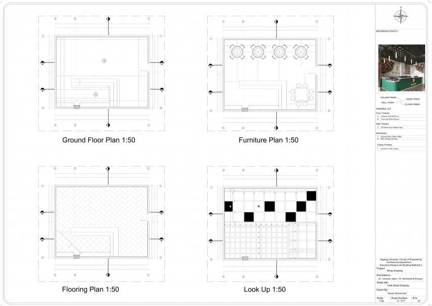 施工图纸工作项目丨Zagazig University 建筑系-23