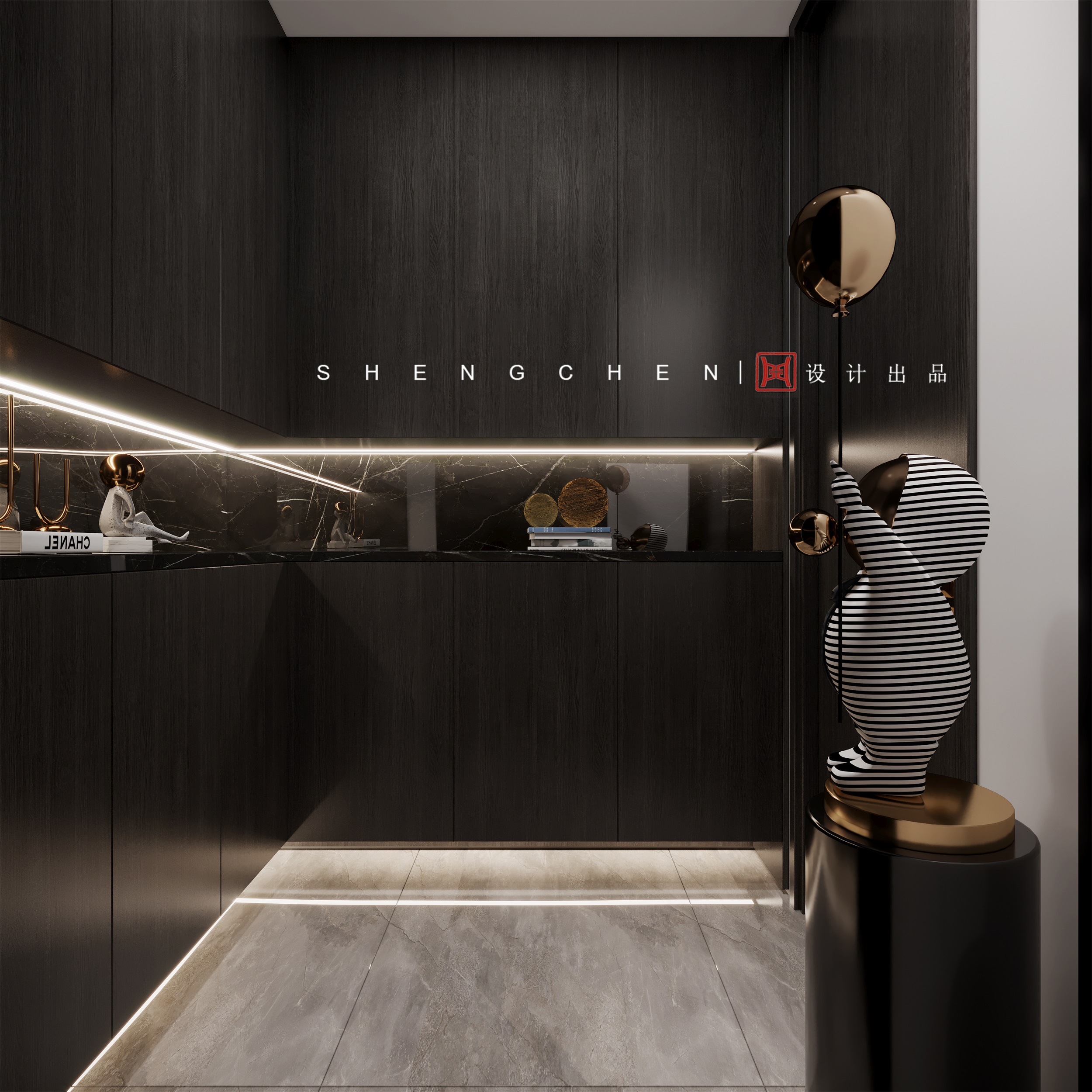 现代客餐厅盛宸设计-6