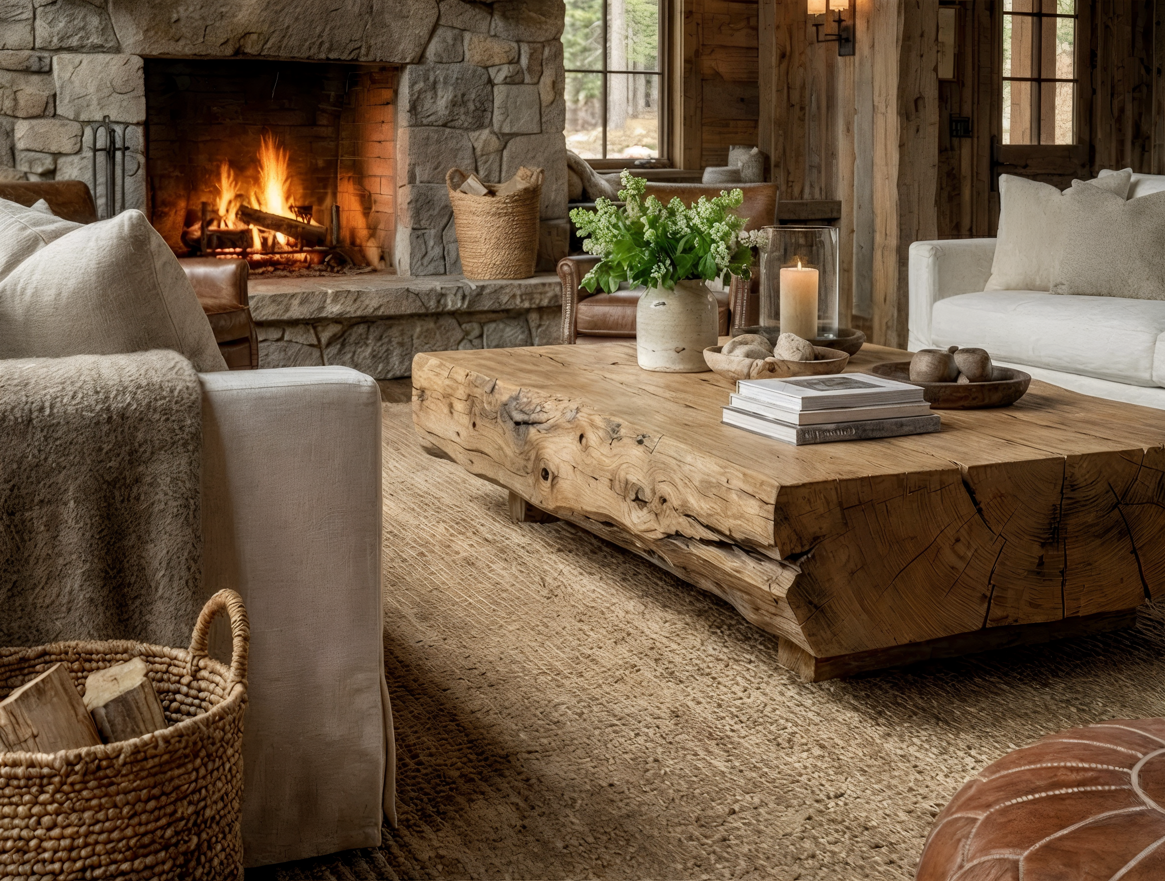 Rustic Style Livingroom（乡村风格客厅）丨Mostafa Qurtam-11