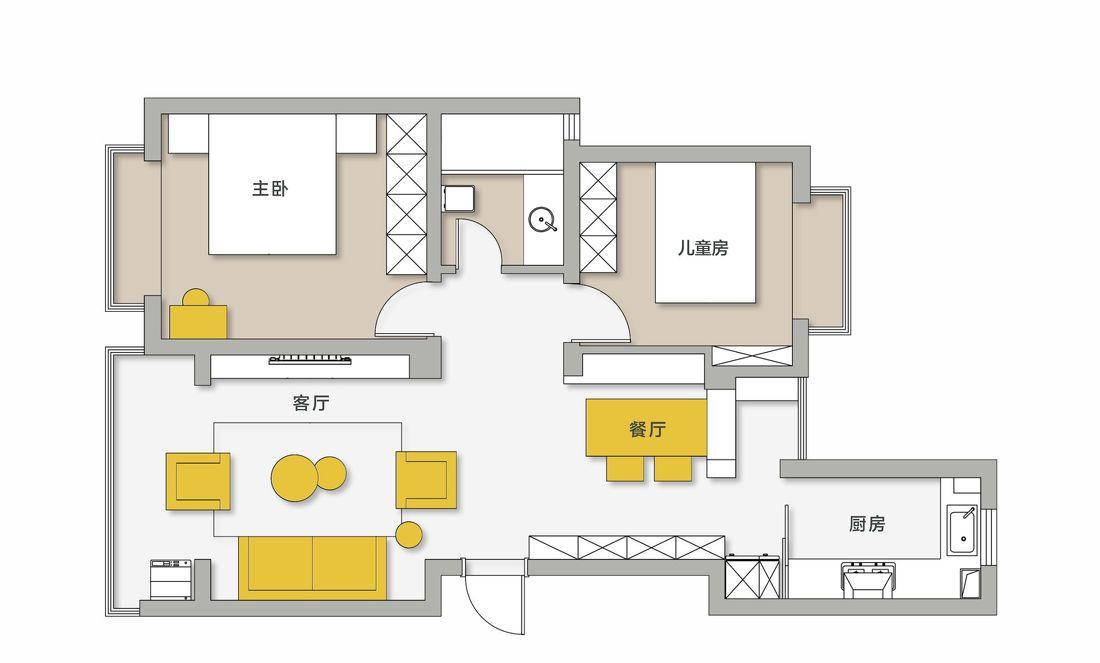 温馨互动家居空间设计-6