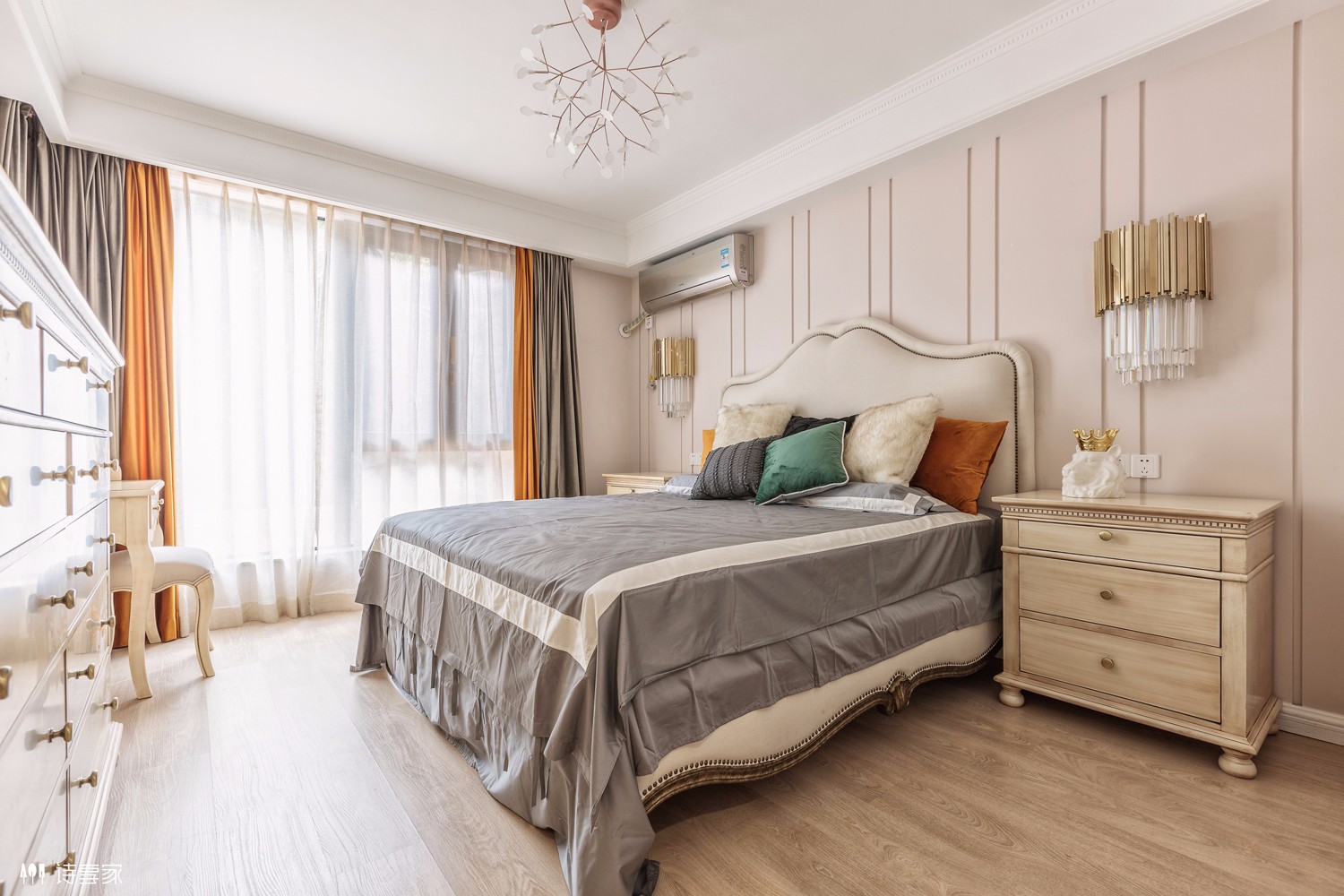 150㎡万科城市花园现代轻美式住宅  诗享家设计-19