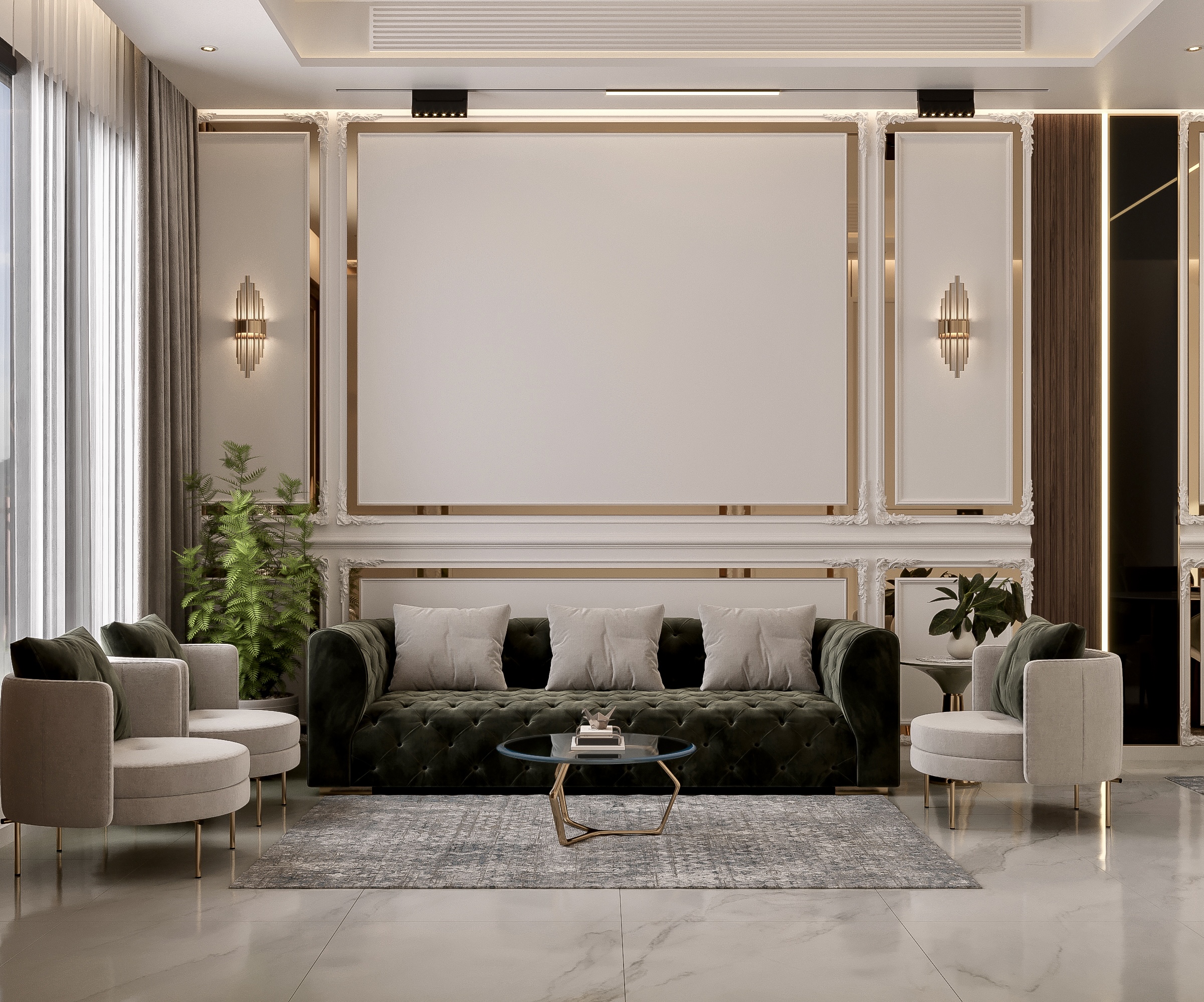 新古典主义别墅接待处丨沙特阿拉伯-3