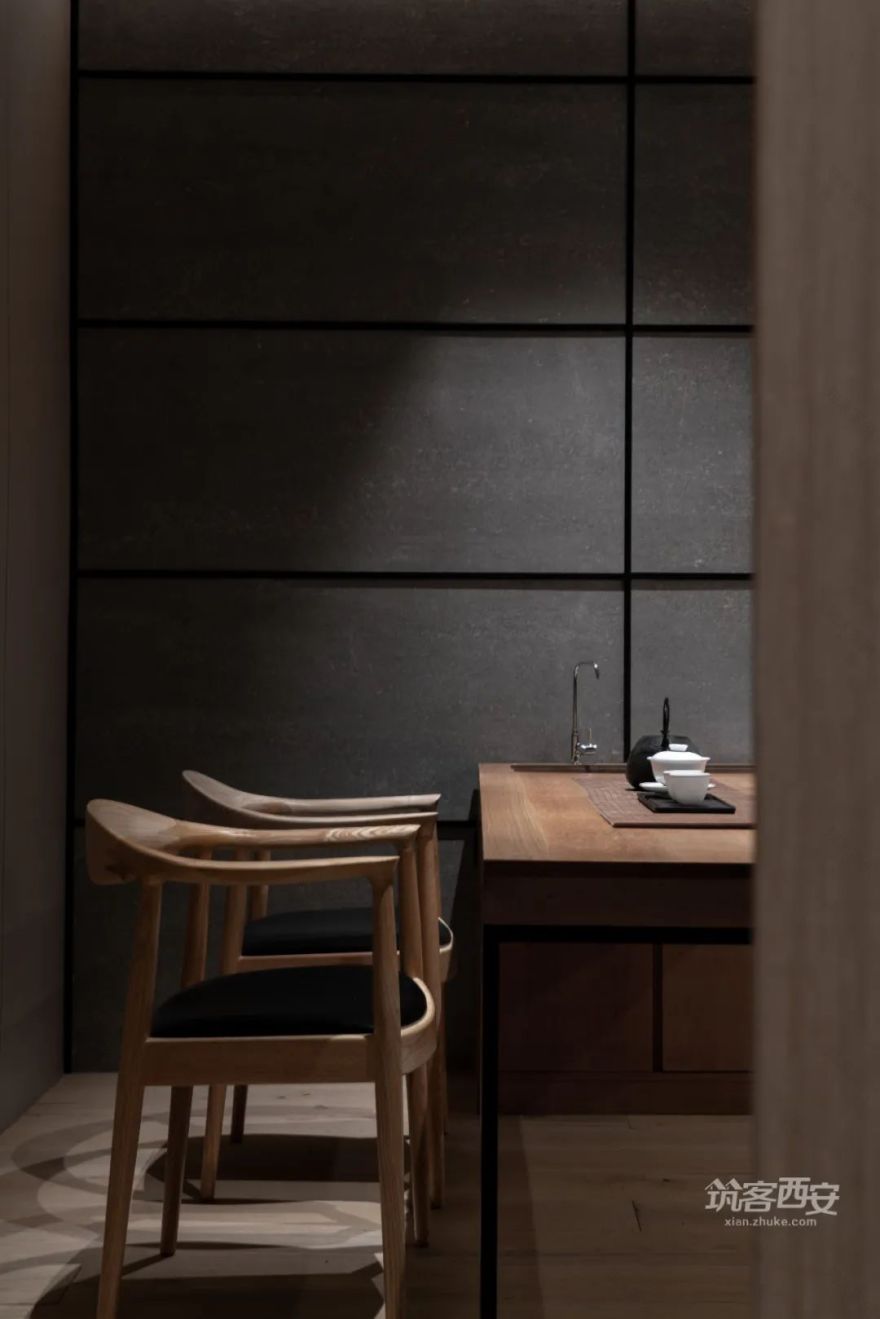 观想设计·蔡飞 | 西安茶空间 | 新旧融合,静谧清雅的茶文化体验-46