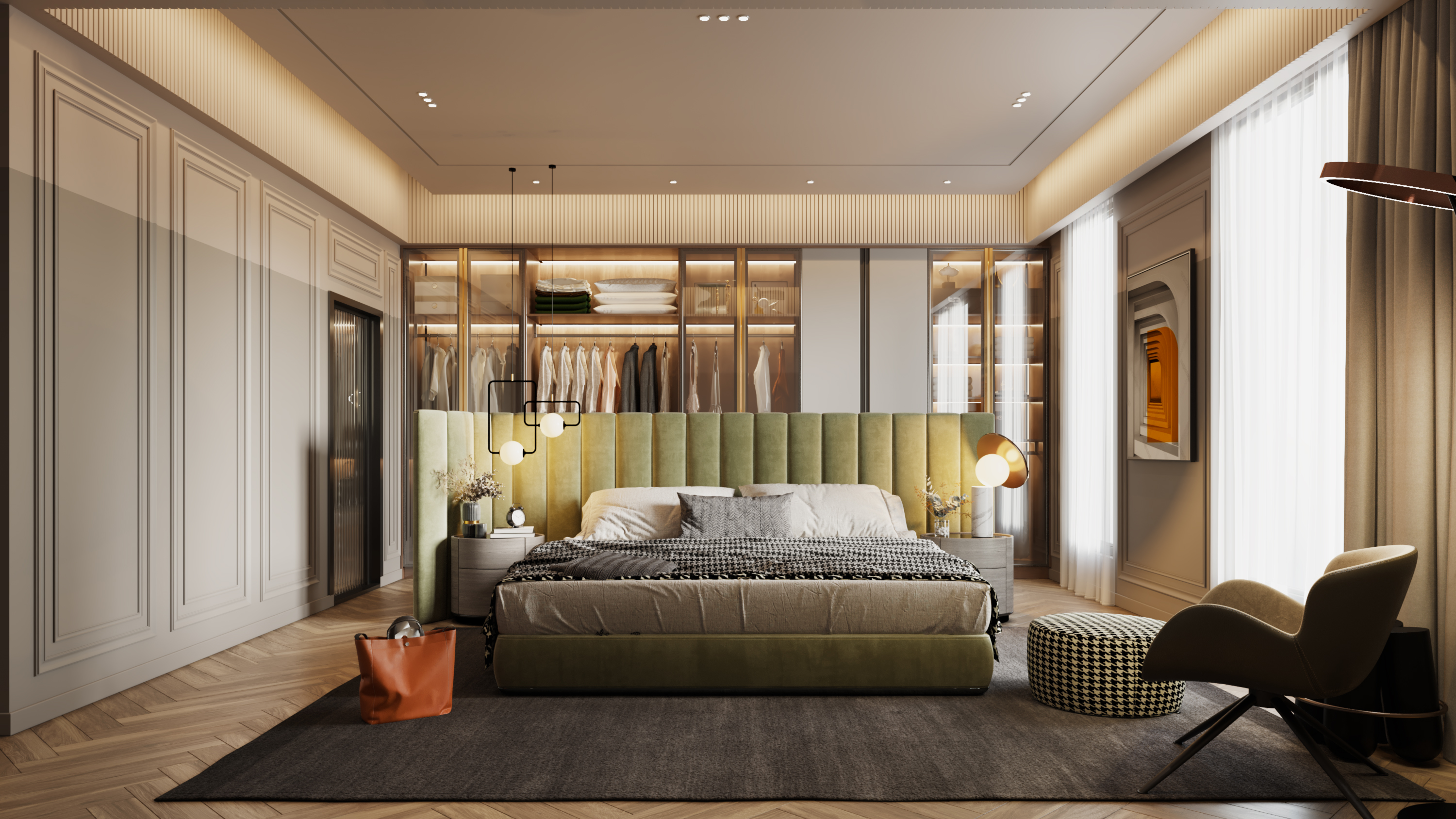 Modern Master Bedroom -KSA- Year 2019-0