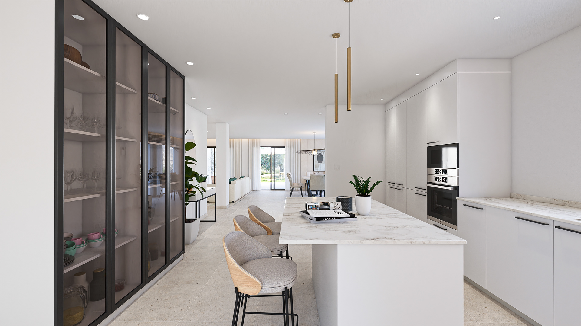 阿尔考辛独栋带泳池住宅3D可视化项目丨西班牙马拉加-22