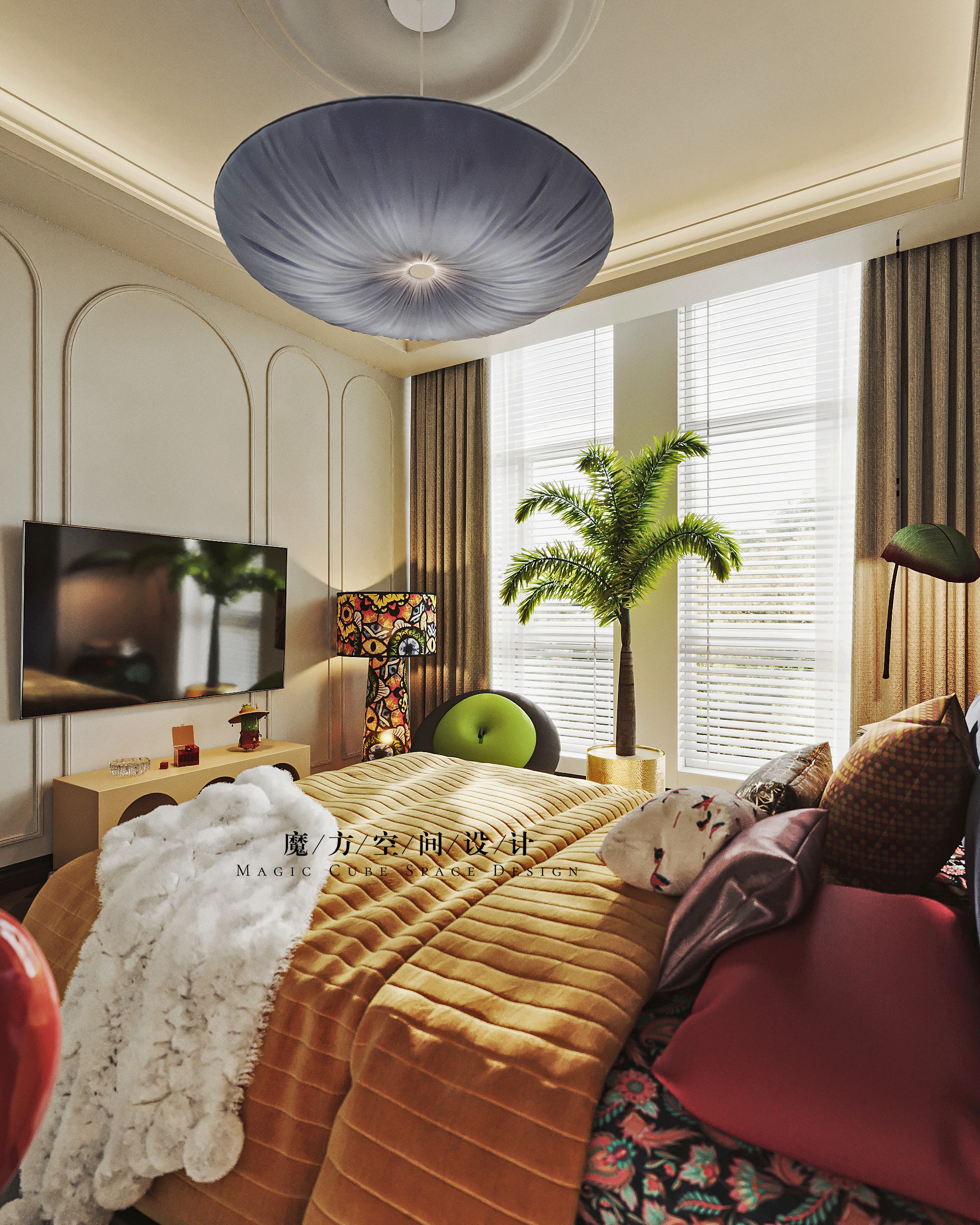 天津•法式复古住宅设计项目丨中国天津丨魔方空间设计-45