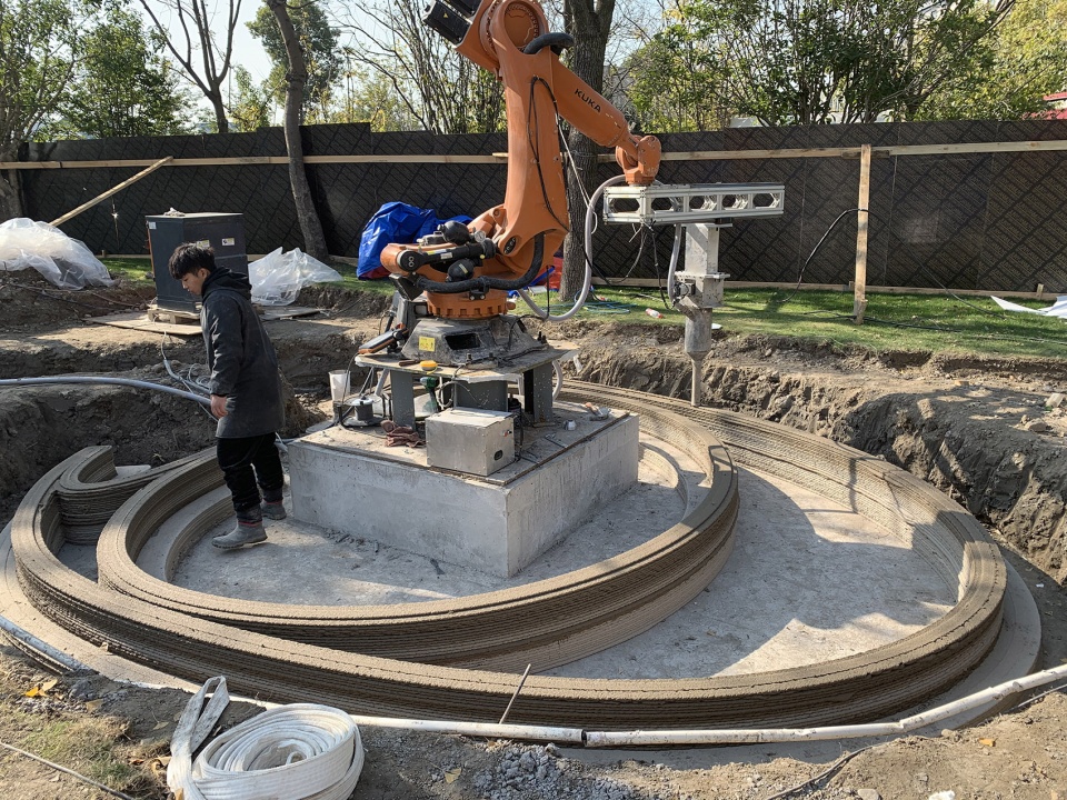 机器人3D打印混凝土书屋丨中国上海丨清华大学建筑学院徐卫国教授团队-17