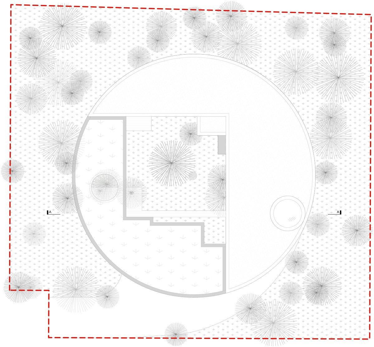 融入松林中的圆形木屋丨波兰丨Przemyslaw Olczyk Mobius Architekci-32