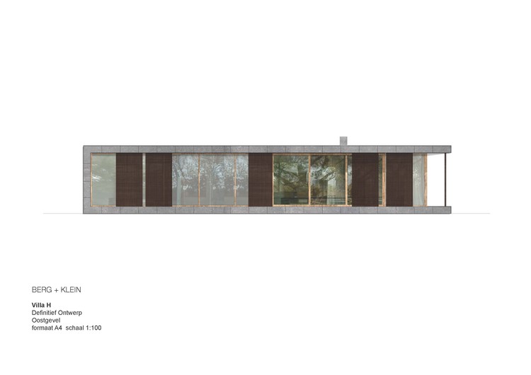 荷兰沙丘上的混凝土木构别墅-34