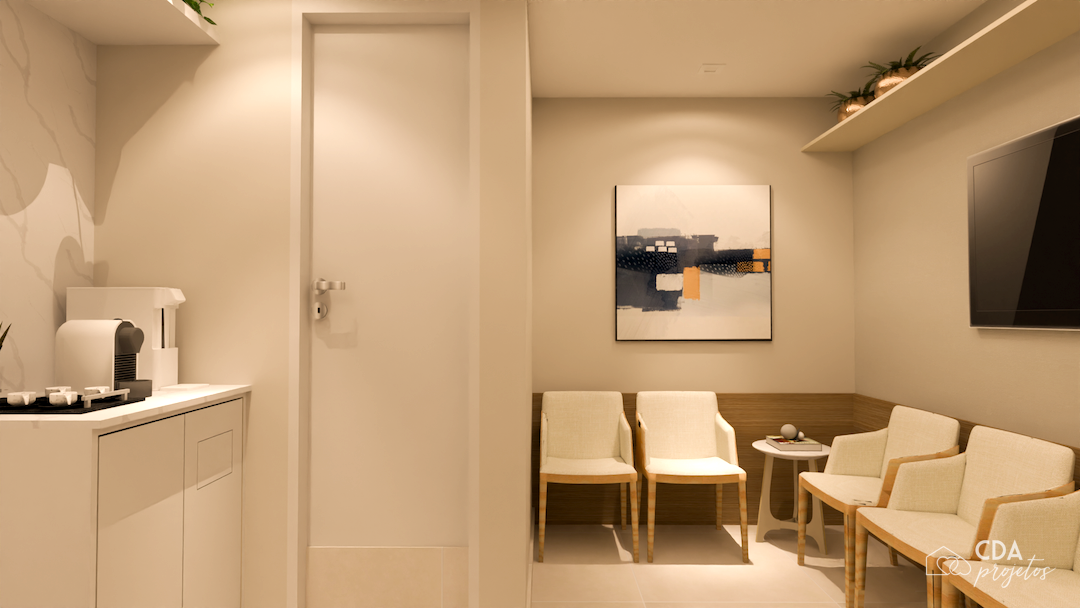Consultório odontológico moderno e acolhedor | CDA Projetos - Casa das Amigas-3
