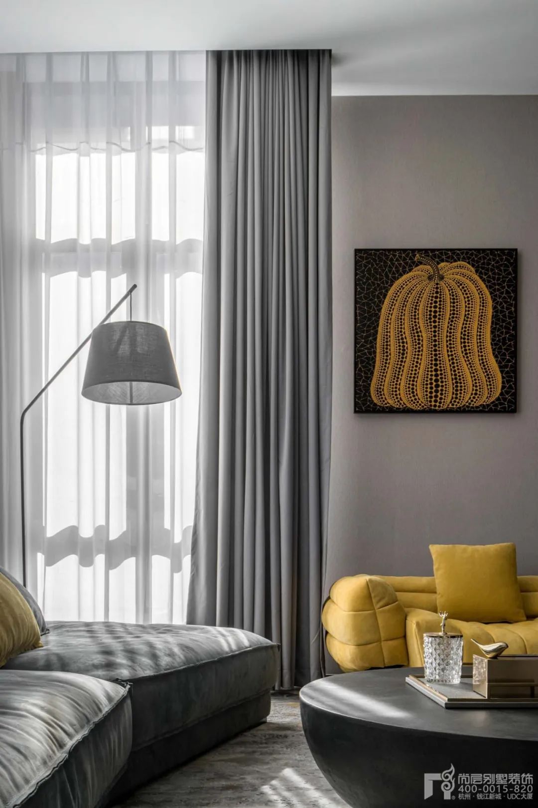 高级灰调打造 550㎡私宅丨中国杭州丨尚层别墅装饰-14