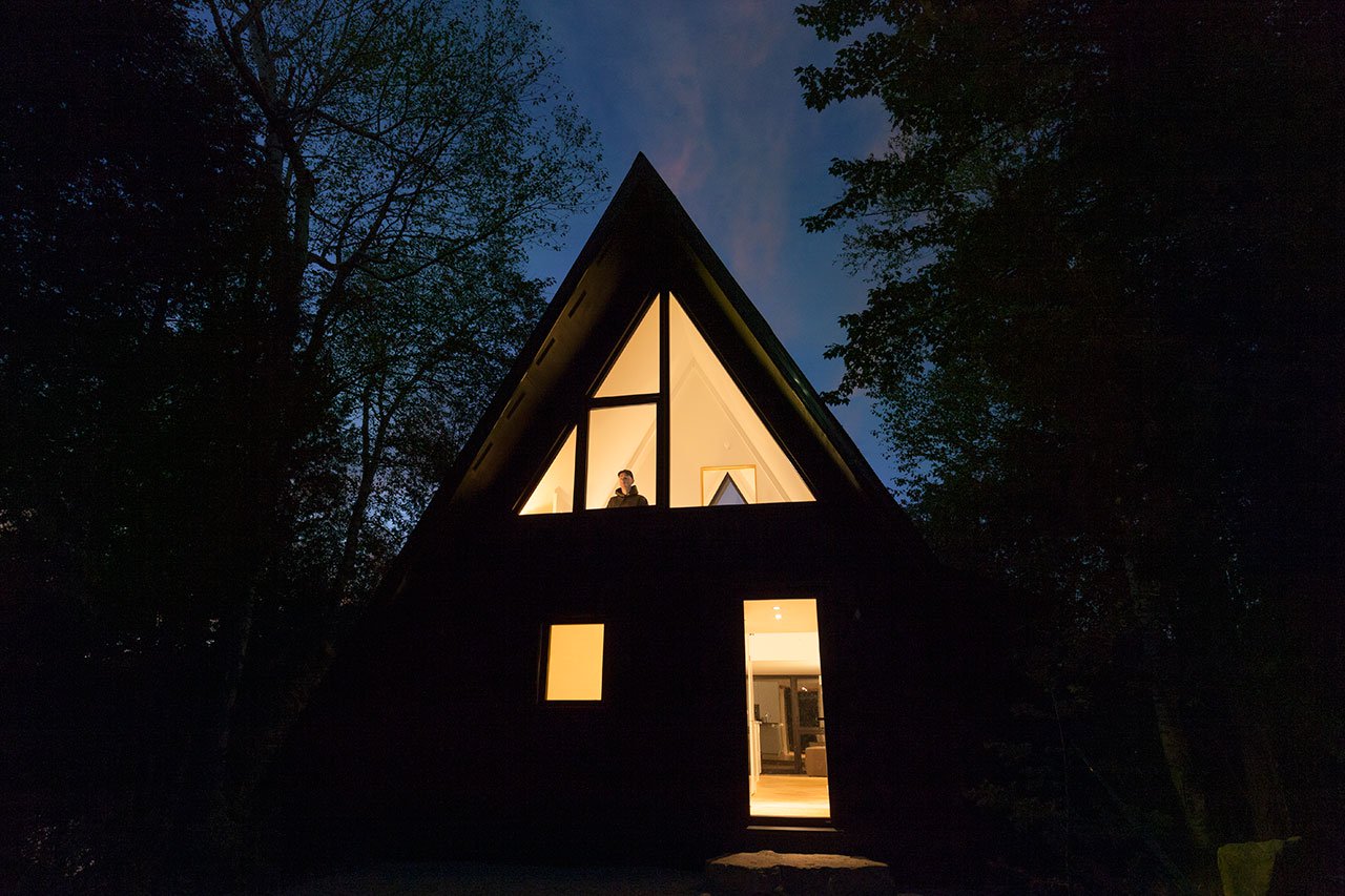 An A-Frame Storybook Hideaway in Canada’s Laurentian Mountains-56