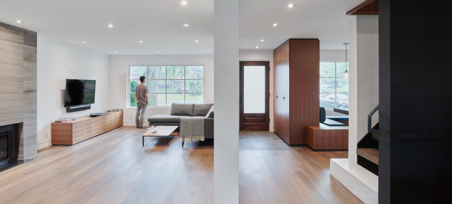 多伦多现代家庭住宅翻新-29