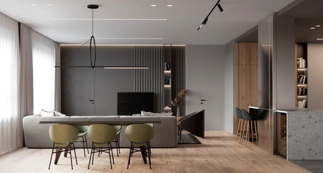 俄罗斯 120㎡原木简约公寓，素雅而精致-9