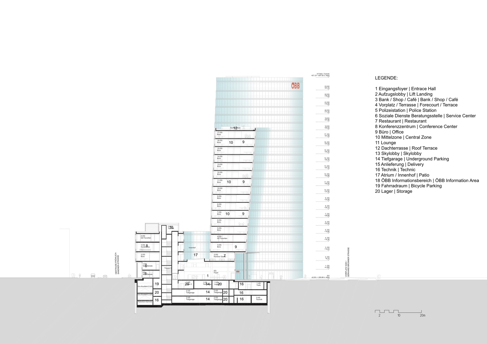 维也纳ÖBB 总部，现代高效绿色办公建筑-61