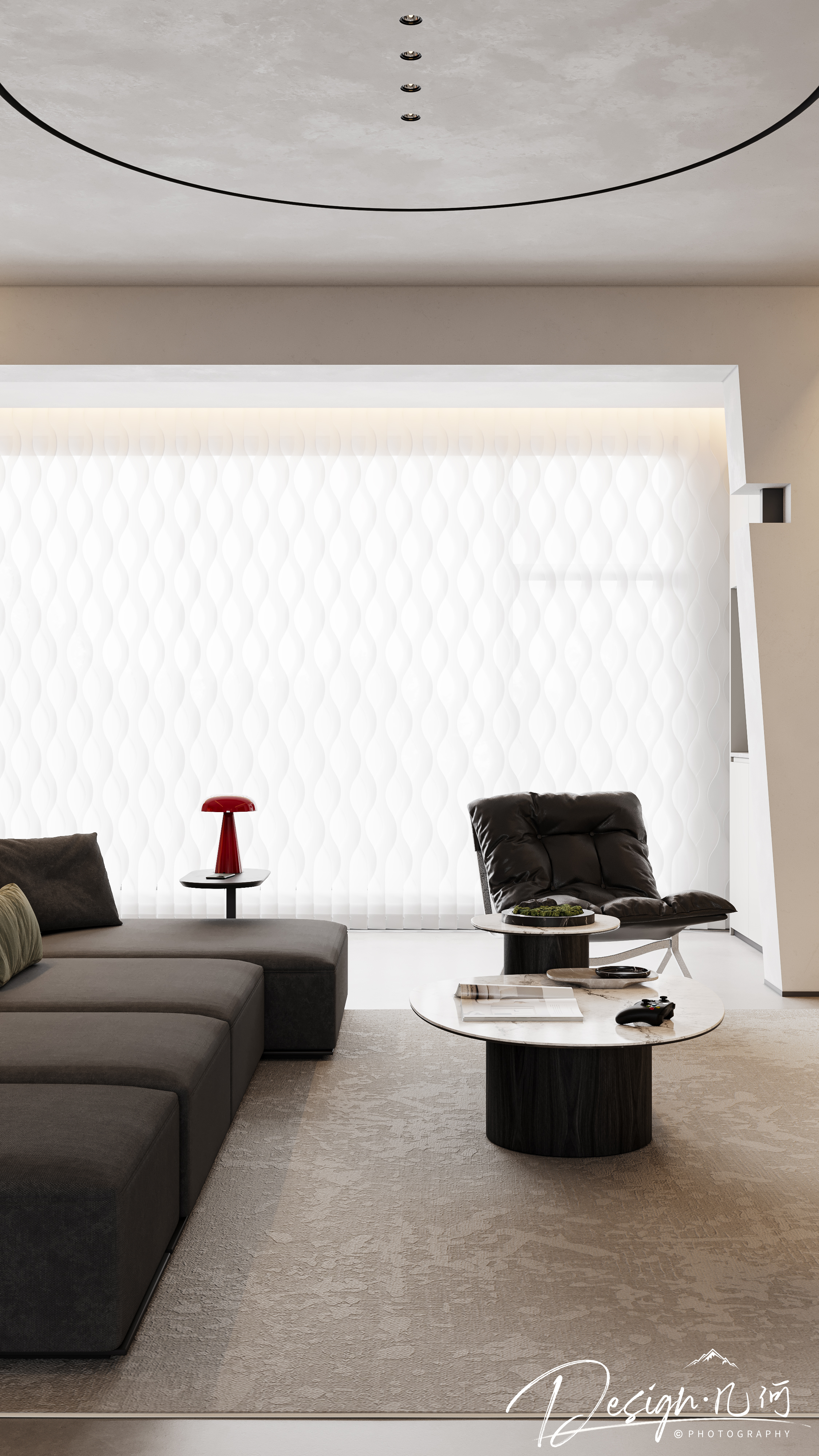 几何空间视觉表现 | 星海国际现代客餐厅（日景）-10