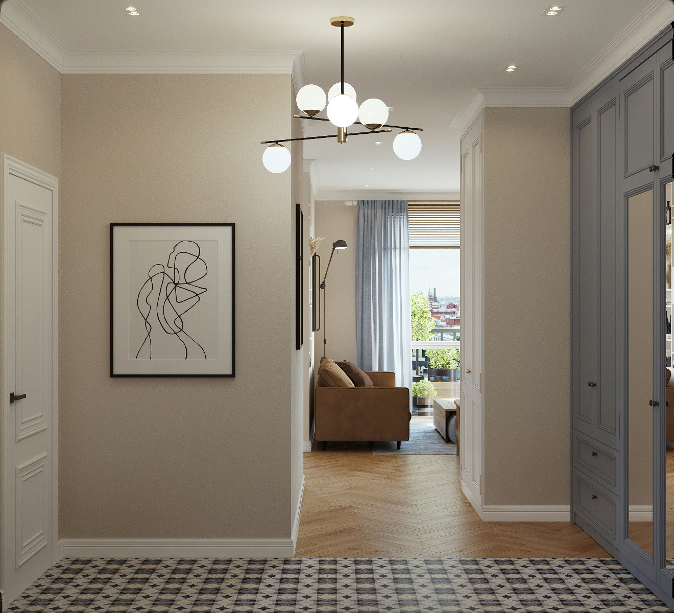 莫斯科公寓室内设计丨俄罗斯莫斯科丨Asmolova Kristina-3