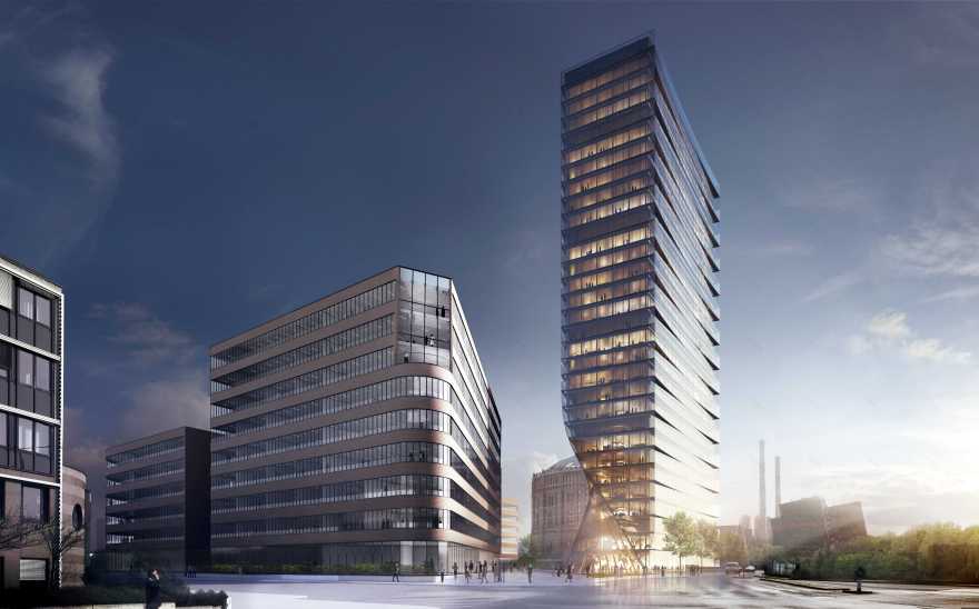 Pichler & Traupmann Architekten ZT GmbH 的"Gate 2 Tower"设计,打造和谐高层建筑与城市关系-6