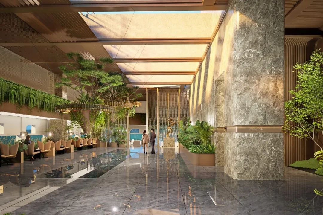 遁入自然雨林，尊享艺术奢境 | 上海后滩总部大厦屋顶花园-35