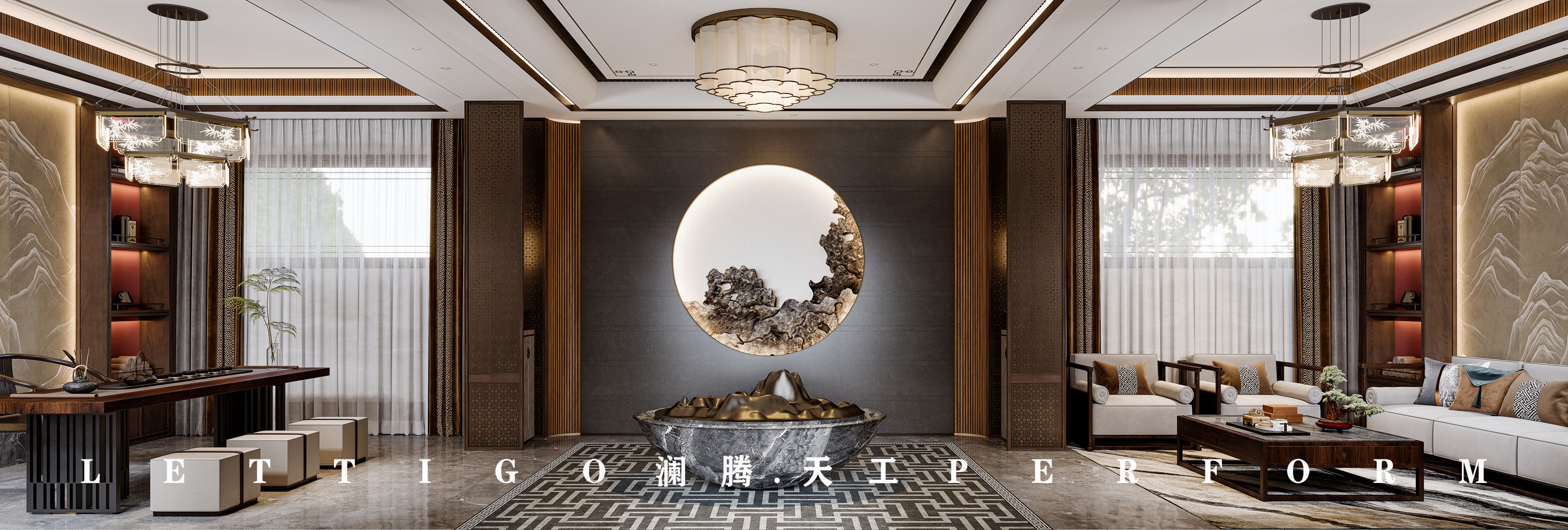 融合东方美学的雅致，属于中式古朴风的典雅私人会所-0