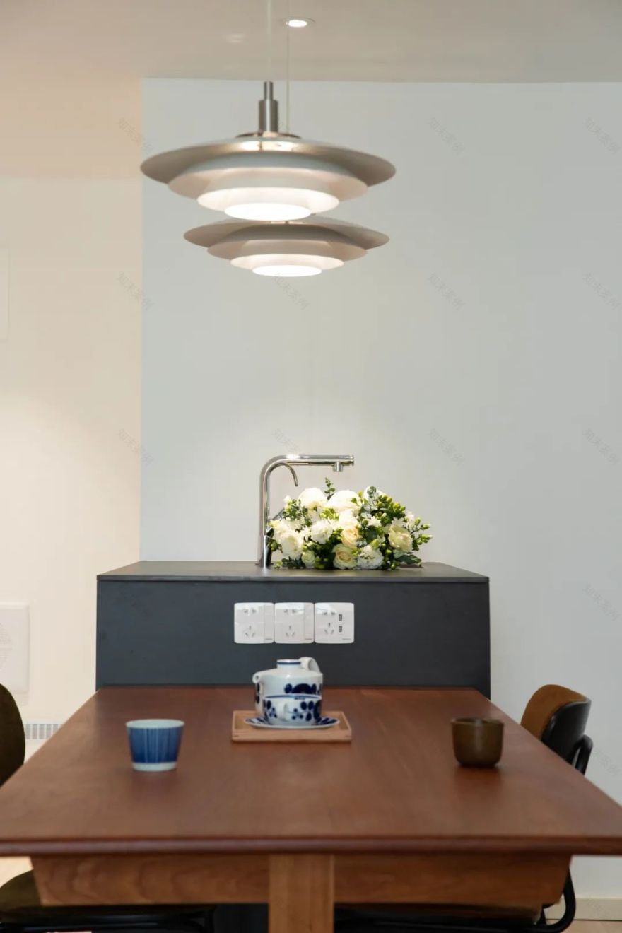 92㎡一人居,起居室,岛台加三分离,满满日系风-58