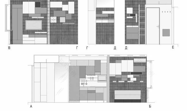 小面积公寓设计概念项目丨俄罗斯莫斯科丨Arch group-49