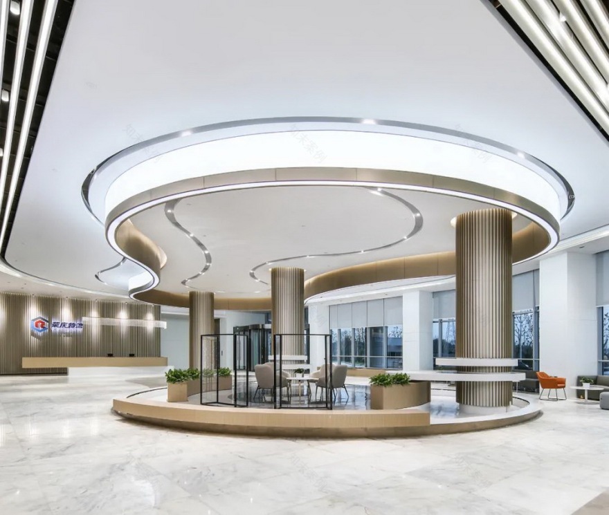 荣庆物流中国总部公共办公区室内设计丨艾迪尔上海-8