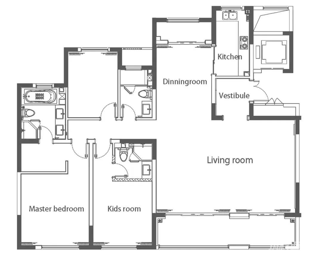 颠覆融创精装修,欧阳子泫打造“桃影拾光”新生住宅-125