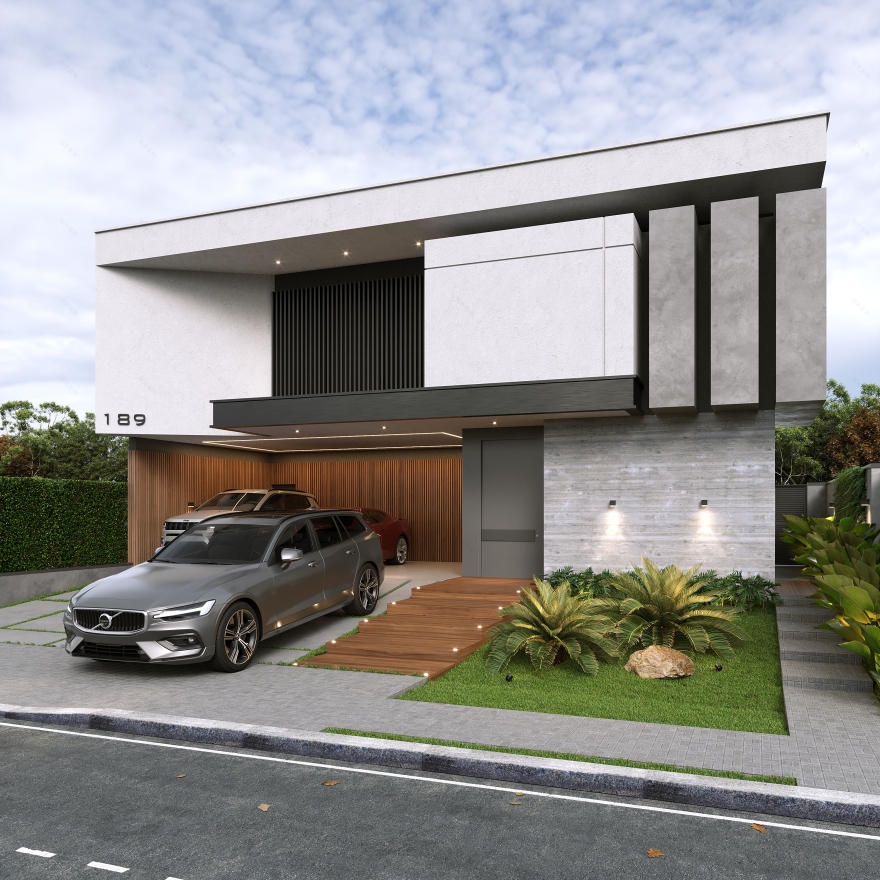 现代黑色房屋丨Of arquitetura-12