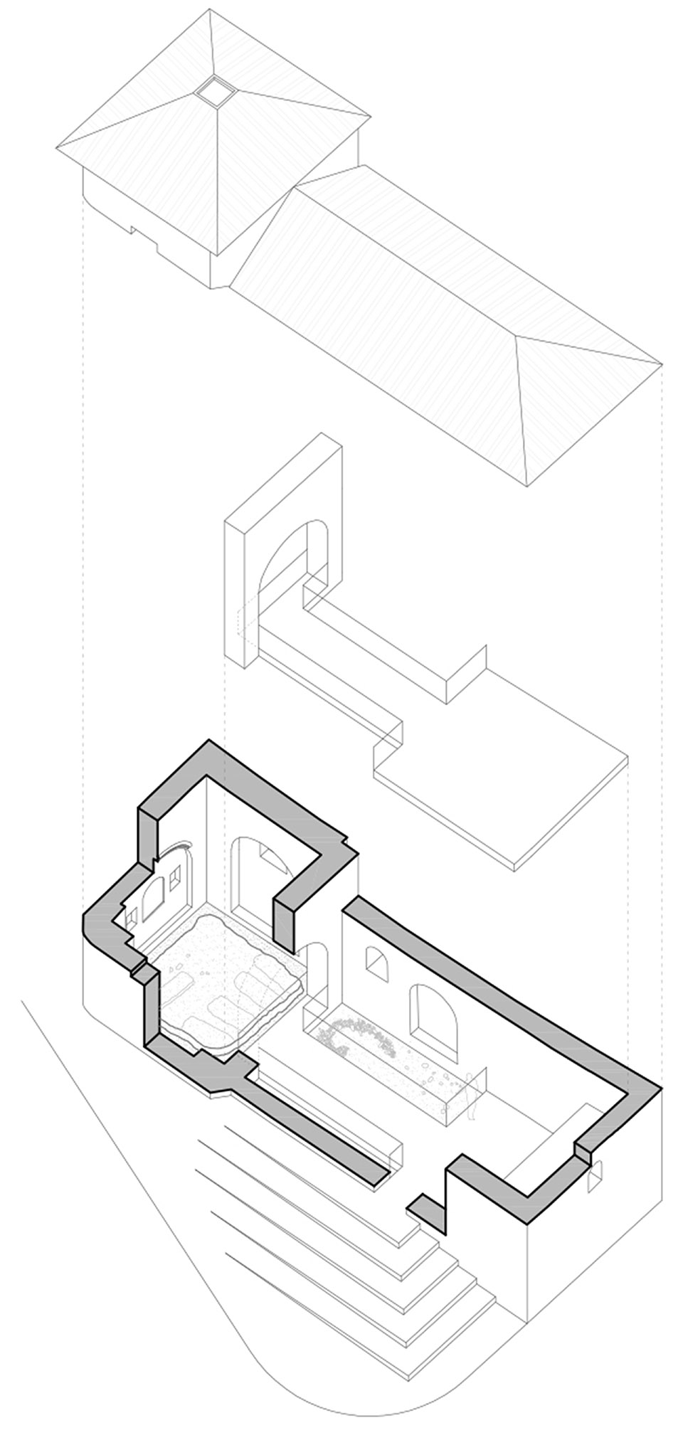 圣安娜·德·波库纳修道院修复和翻新丨西班牙丨Pablo Millán Architects-6