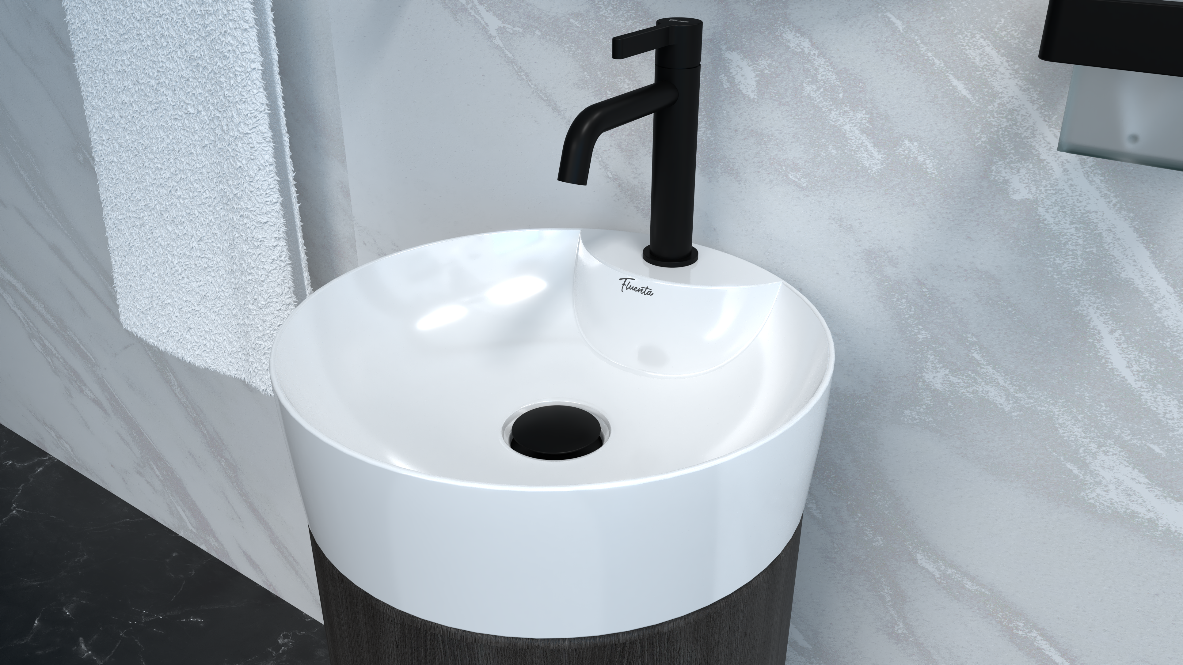 Bathroom renderings copper and black faucets-13